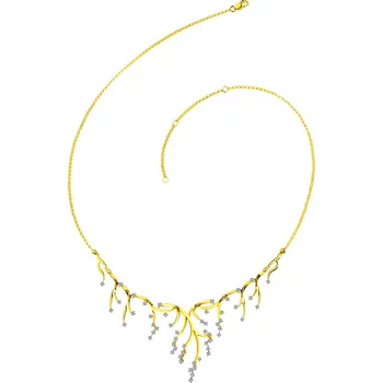 Náhrdelník Zlatý náhrdelník s brilianty - 1,01 ct - ryzost 585 - 103.807