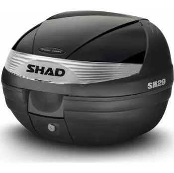 Zavazadlo na motocykl Shad Vrchní kufr na motorku s barevným krytem SH29 Lesklá černá