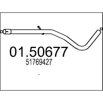 Tlumič výfuku Střední tlumič výfuku MTS 01.50677