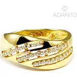 Zlatý prsten se zirkony