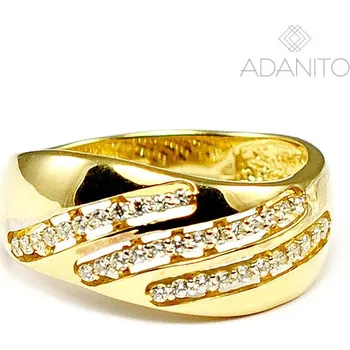 Prsten Zlatý prsten se zirkony