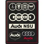 Nostalgic Art Audi Logo Evolution 40 x…
