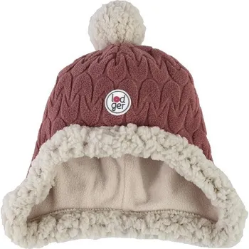 Čepice LODGER čepice HATTER EMPIRE FLEECE Rosewood 12-24m DOPRODEJ!
