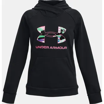 Dívčí mikina Mikina Under Armour Rival Fleece BL Hoodie-BLK 001 YXL - XL