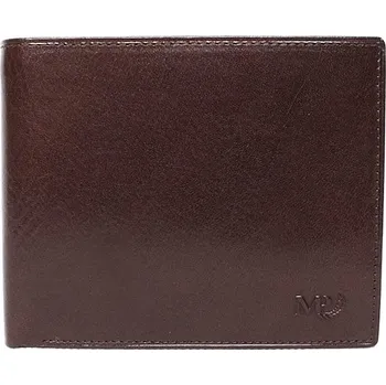 Peněženka Luxusní tmavěhnědá hladká kožená peněženka Marta Ponti no. B214R +RFID