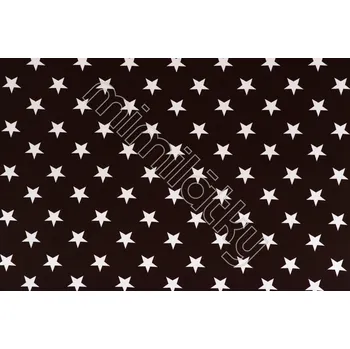 Hvězdy 4cm na hnědé úplet