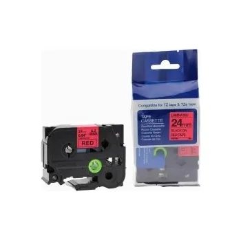Pásek do tiskárny Kompatibilní páska s Brother TZ-451 / TZe-451 24mm x 8m, černý tisk / červený podklad