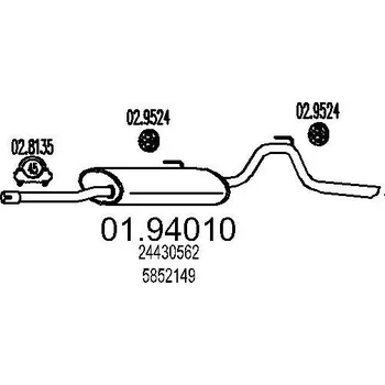 Auto-moto Zadní tlumič výfuku MTS 01.94010