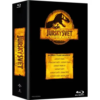 Blu-ray film Blu-ray Jurský svět: Kolekce 6 filmů (1993, 1997, 2001, 2014, 2018, 2022) 6 disků