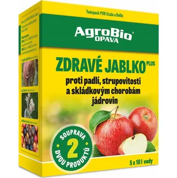 Fungicid ZDRAVÉ jablko plus - proti padlí a strupovitosti jabloní 2x10ml + 3x8 g