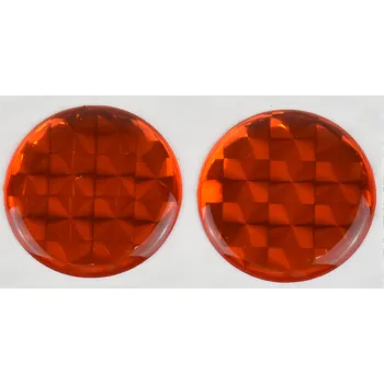 Carvin Samolepící odrazka kulatá - 25mm oranžová 2ks