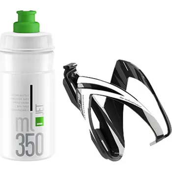 Košík na láhev Láhev dětská 0,35l + košík ELITE Kit Ceo Jet dětský- červená Barva: Zelená