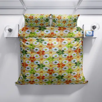 Povlečení Top textil Bavlněné povlečení grüne gelbe Blume