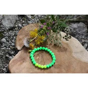 Náramek NEONIES KOSTKY - CHLAPECKÝ NÁRAMEK ZELENÝ