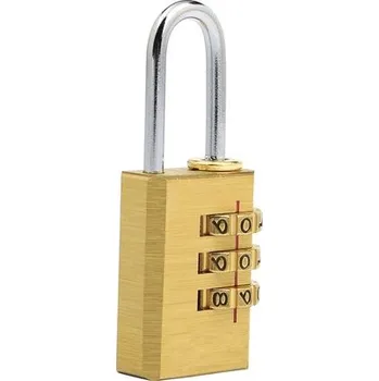 Visací zámek Visací číselný zámek mosazný 20 mm