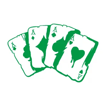 Samolepící dekorace Karty 004 (12 - zelená) SAMOLEPKA NA AUTO, NÁLEPKA, FÓLIE, POLEP, TUNING, VLASTNÍ TEXT, TISK, AUTOSAMOLEPKY.cz, POLEPY, OBRÁZEK, LOGO, 3D STICKERS