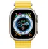 Chytré hodinky Apple Watch Ultra 49 mm, titan se žlutým oceánským řemínkem