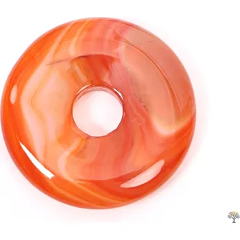 Přívěsek Magieprirody.cz Přívěsek Donut z kamene Karneol vel. 3 cm - #107