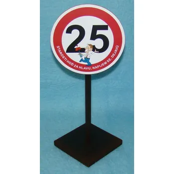 Žertovný předmět Značka 25 Starosti hoď za hlavu