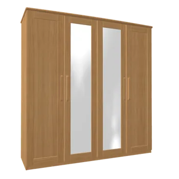 Šatní skříň Skříň PAVLA A4DZZD se zrcadly
