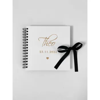 Fotoalbum Fotoalbum s vlastním jménem a datem narození BÍLÝ