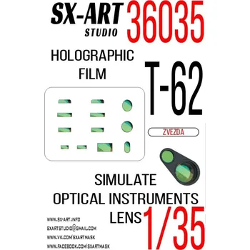 Plastikový model SX-ART 1/35 Holographic film T-62 (ZVE)