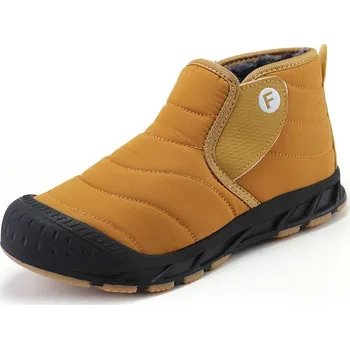 Pánská zimní obuv Pánské sněhové boty prošívané zimní sněhule Barva: Žlutá, Velikost: 44