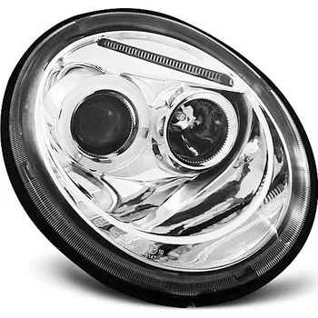 Přední světlomet TUNING-TEC Přední světla VW Beetle 97-05 Angel Eyes - chrom