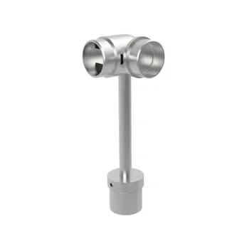 Zábradlí Hahn Steel Rohový držák madla O42,4 mm, pro sloupek O42,4 x 2,0 mm, AISI 304 - brus