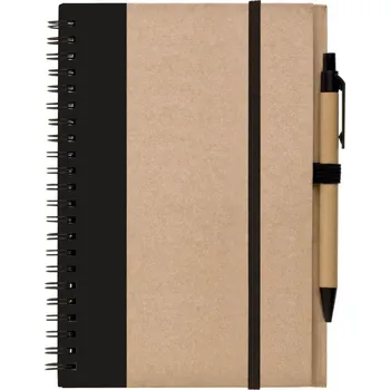 Blok ADO LIBRO A5 zápisník s tužkou, černá