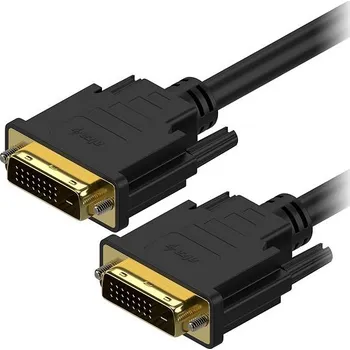 Datový kabel AlzaPower DVI-D Dual Link 1m černý