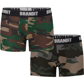 Boxerky boxerky pánské (set 2 kusů) BRANDIT - 4501-woodland+dk.camo - L