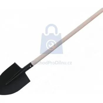 Rýč Rýč špičatý s dřevěnou násadou T 220 x 300 mm, násada 900 mm, kladívkový lak, balení 1 ks