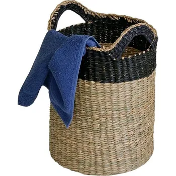 Koš na prádlo H&D Home Design koš na prádlo s úchopem mořská tráva 35 cm