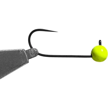 Rybářský háček Jigovky CZ Wolframová Jigová hlavička HD Barbless bez protihrotu vel.10 0,9g žlutá (5ks)