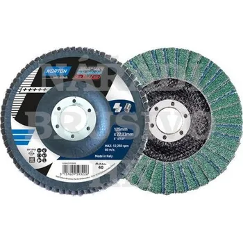 Brusný kotouč Norton Lamelový kotouč 125x22,23 P 40 SUPER BLEUE DUO 4 talířový 3157629593226
