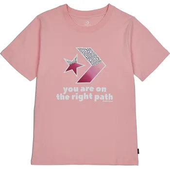 Dámské oblečení converse TRAILBLAZER GRAPHIC TEE Dámské tričko US L 10022361-A03