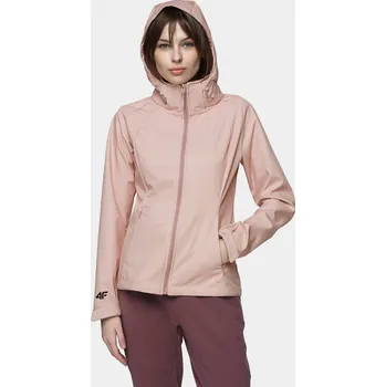 Dámská větrovka 4F H4L21-SFD002 LIGHT PINK DÁMSKÁ SOFTSHELLOVÁ BUNDA US M