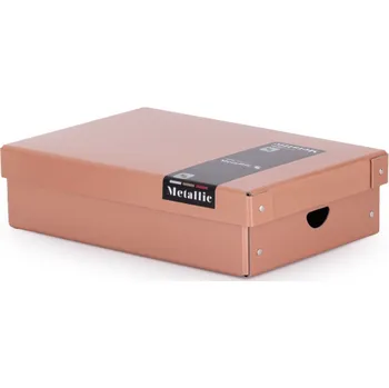 úložný prostor na hračky Krabice lamino malá - Metallic měděná - 35,5 x 24 x 9 cm - 7-052