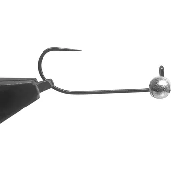 Rybářský háček Jigovky CZ Wolframová Jigová hlavička HD Barbless bez protihrotu vel.6 0,6g stříbrná (5ks)