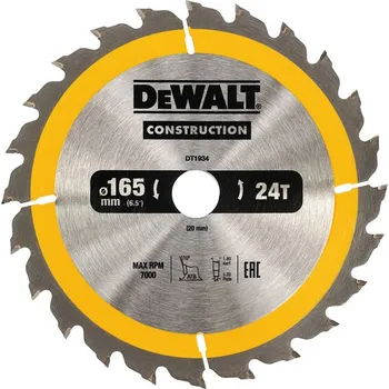 Pilový kotouč DeWALT DT1934 165 x 20 mm 24 zubů