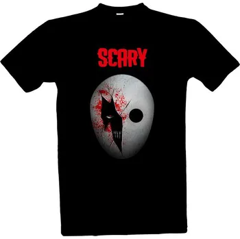 Tričko s potiskem Halloweenská Maska Scary pánské