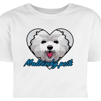 Pánské tričko Hütermann Tričko s potiskem: Maltézský psík