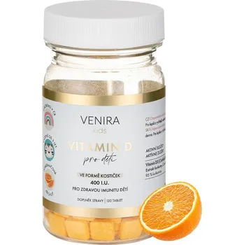 VENIRA Vitamin D pro děti pomeranč 120 tbl.