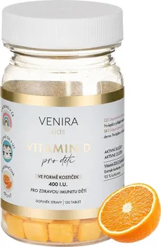 VENIRA Vitamin D pro děti pomeranč 120 tbl.