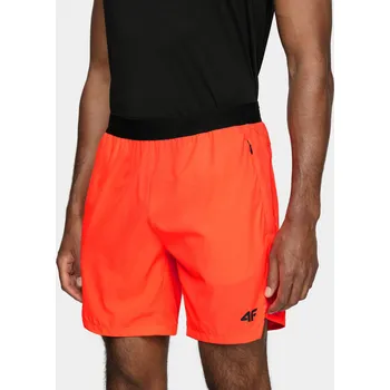 Běžecké oblečení 4F H4L21-SKMF014 RED NEON Pánské kraťasy US XXL