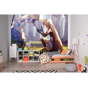 Tapeta Malvis ® Anime tapeta Dívka s příšerkami Vel. (šířka x výška): 144 x 105 cm