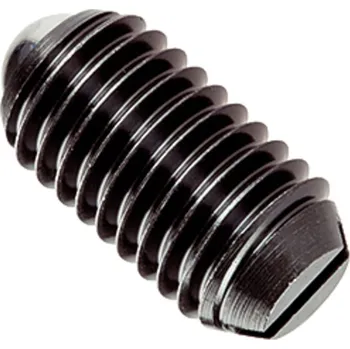 Šroub Pojistná tlačítka BN 13363 s kuličkou a drážkou M5 BN 13363