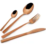 Příbor jídelní 24 dílný Copper nerez v barvě mědi