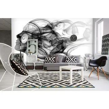 Malvis ® Tapeta Woman and smoke Vel. (šířka x výška): 288 x 200 cm